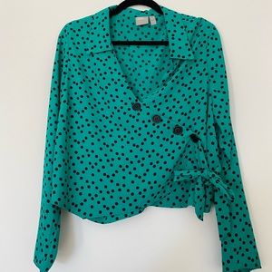 ASOS polka dot blouse